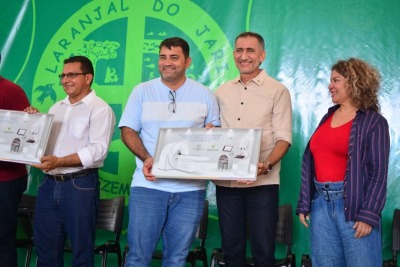 notícia: Governo do Amapá e Bancada Federal entregam novos equipamentos para rede de saúde de Laranjal do Jari