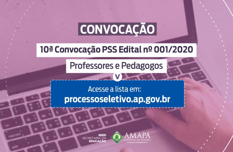 notícia: Governo convoca 207 profissionais da educação do cadastro reserva do PSS 2020