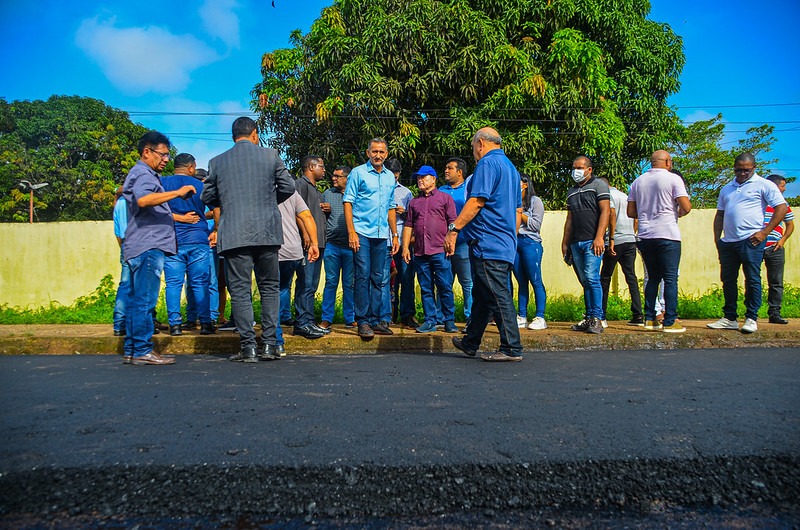 notícia: Governo do Amapá inicia mais uma frente de obras de mobilidade urbana em Santana