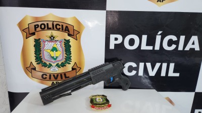 notícia: Polícia Civil do Amapá identifica adolescentes e apreende réplica de arma de fogo utilizada para causar pânico em escola