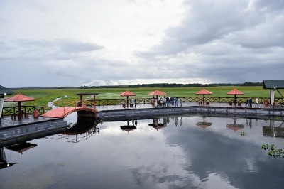 notícia: Turismo e renda: governador do Amapá vistoria obras do Deck do Curiaú e do Píer do Santa Inês