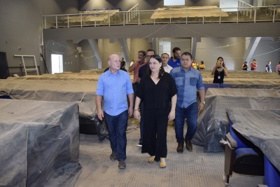 notícia: Governo do Amapá faz visita técnica nas obras do Teatro Municipal Silvio Romero, em Santana