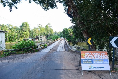 notícia: Governo do Amapá inicia reforma emergencial da ponte sobre o rio Santo Antônio da Pedreira, em Macapá; veja como fica o trânsito