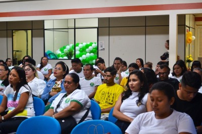 notícia: Governo do Amapá conscientiza estudantes de enfermagem sobre importância do aleitamento materno