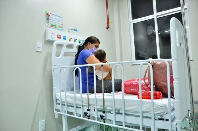 notícia: Hospital da Criança e Pronto Atendimento Infantil registram 110 internações por síndromes respiratórias