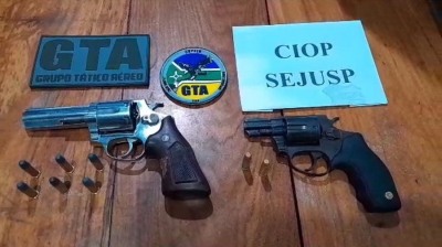 notícia: Segurança Pública prende homem em flagrante com armas de fogo e munições em Macapá 