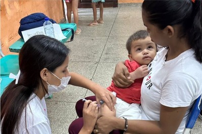 notícia: De porta em porta, Governo do Estado busca aumentar a cobertura vacinal contra o sarampo no Amapá