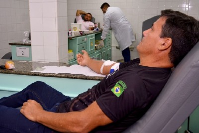 notícia: Campanha de doação de sangue do Governo do Amapá ganha reforço de agentes da segurança pública