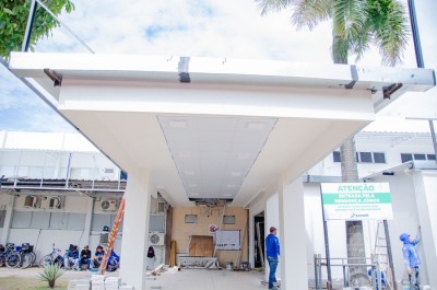 notícia: Nova entrada do HE tem 70% das obras concluídas