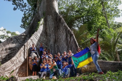 notícia: Com apoio do Governo do Amapá, alunos participam de passeio ecoturístico