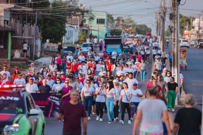 notícia: Marcha das Josy's: Governo do Amapá apoia caminhada pelo fim da violência contra as mulheres em Santana