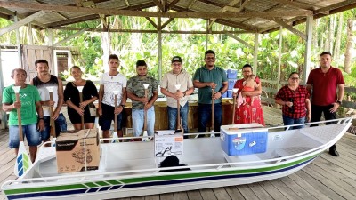 notícia: Governo do Amapá incentiva agricultura e pesca com entrega de itens para famílias produtoras de Mazagão