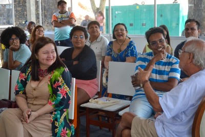 notícia: 1ª Folia Literária Internacional do Amapá promove oficina sobre aprimoramento na habilidades de criação de contos