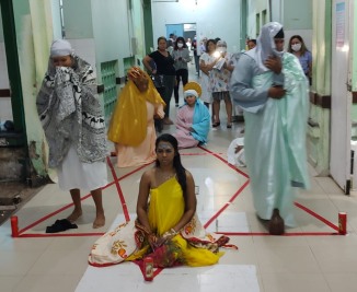 notícia: No Hospital da Mulher Mãe Luzia, movimento Cultural conta a história de Jesus sob a ótica feminina 