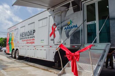 notícia: Governo reforça saúde pública com entrega de carreta que vai ampliar em mais de 40% as doações de sangue no Amapá