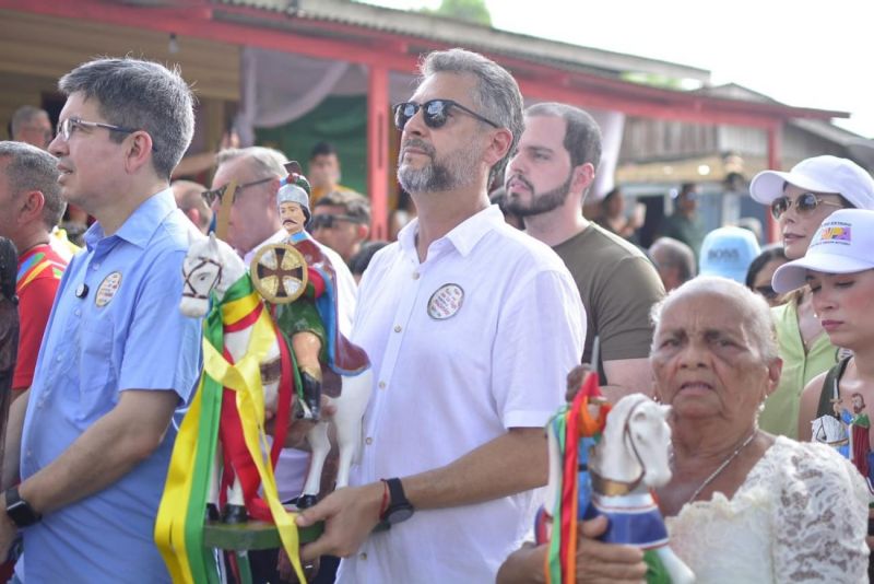 Missa celebra a fé do povo de Mazagão Velho no Dia de São Tiago.

Em 2024, festividade completa 247 anos de tradição e recebe apoio do Governo do Amapá. <div class='credito_fotos'>Foto: Maksuel Martins   |   <a href='/midias/2024/originais/15645_2c5d2da5-443f-68cb-683b-7e04ca62ff8a.jpg' download><i class='fa-solid fa-download'></i> Download</a></div>