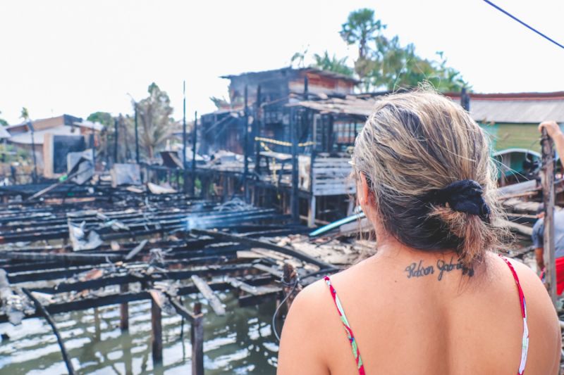 Gabriela Carvalho, de 26 anos, que morava no local h 10 anos