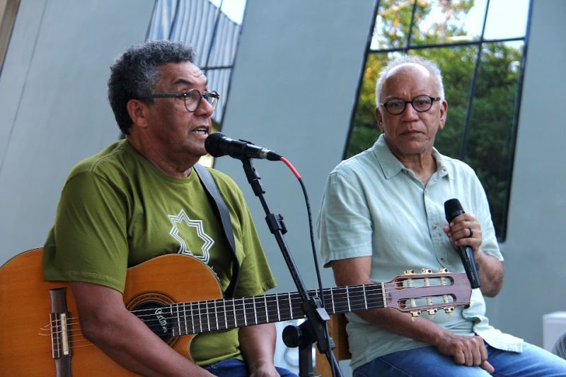 Os artistas Val Milhomen e Joãozinho Gomes