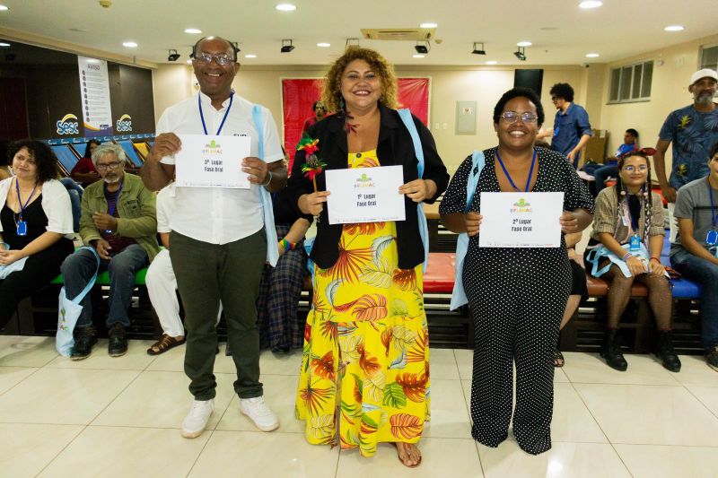 Ganhadores da categoria fase oral, na primeira edição do prêmio 