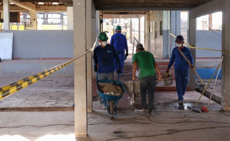 A recostrução de algumas salas são para garantir um espaço adequado para a aprendizagem