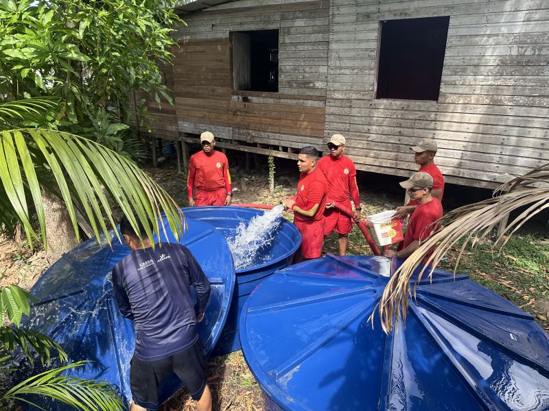 Equipes do Corpo de Bombeiros e Caesa, auxiliarão na distribuição do produto.