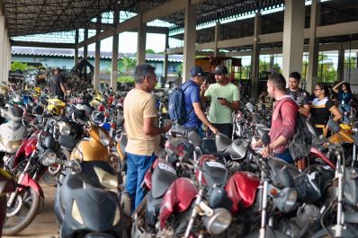 notícia: Detran Amapá inicia visitação pública de 150 motocicletas disponíveis para leilão