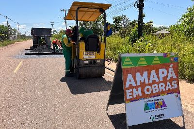 notícia: Governo do Amapá inicia a instalação de duas faixas elevadas na Rodovia AP-070, em Macapá 