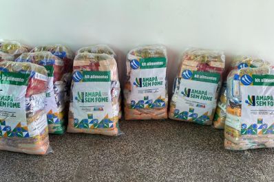 notícia: Governo do Amapá entrega kits de alimentos às 512 famílias do Residencial Vila dos Oliveiras