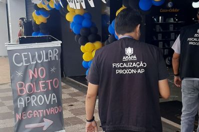 notícia: Procon Amapá autua estabelecimento após publicidade que pode levar consumidor ao endividamento