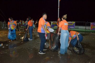 notícia: Juventude garante limpeza do Trapiche do Santa Inês após lançamento do novo Amapá Jovem