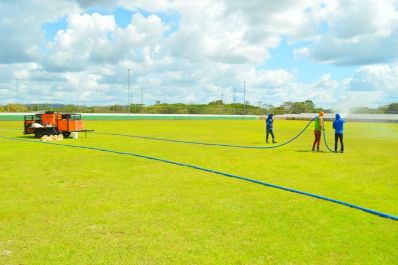 notícia: Com investimento do Governo do Amapá, obras do Estádio Municipal de Tartarugalzinho chegam a etapa final