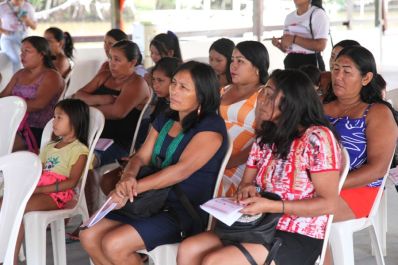 notícia: Ações de cidadania e saúde dão continuidade à programação para mulheres indígenas, em Macapá