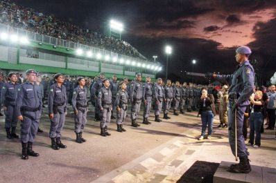 notícia: Com a maior turma da história da corporação, Governo do Amapá realiza formatura de 532 novos soldados da Polícia Militar