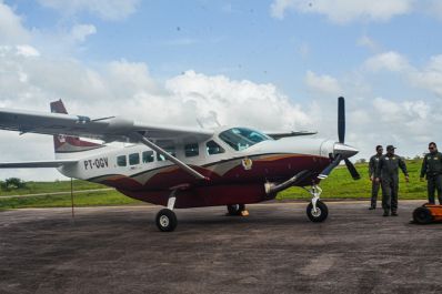 notícia: Governo do Amapá reativa aeronave Gavião 03 do Grupo Tático Aéreo