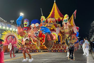 notícia: Carnaval 2025: Unidos do Buritizal celebra o jeito tucuju com 'Sou caboclo ribeirinho, de corpo, alma e verdade. Sou Macapaba, eis a minha identidade'