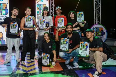 notícia: Jovens talentos vencem batalhas de hip-hop no projeto 'Evolução das Ruas 2024', em Macapá  