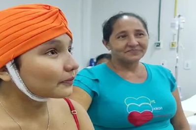 notícia: 'Vou levar todos no meu coração', diz jovem vítima de escalpelamento após internação no HE, em Macapá