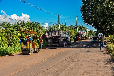 notícia: Festa de São Tiago: Governo do Amapá realiza manutenção das rodovias AP-010 e AP-020, de acesso à Mazagão Velho