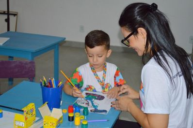 notícia: Governo do Amapá promove atividades lúdicas em comemoração ao Abril Azul, em Macapá