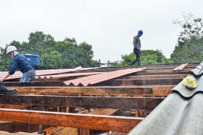 notícia: Governo do Amapá realiza reparos na Escola Estadual Guanabara, em Macapá