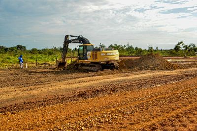 notícia: Amapá em obras: Governo do Estado avança no encaixe do Ramal Farinha Seca com rodovia AP-070, em Macapá