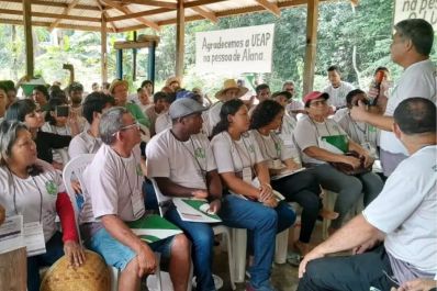 notícia: Com apoio do Governo do Amapá, agricultores aprendem técnicas de plantio para produção de mandioca em grande escala