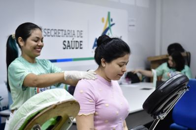 notícia: Governo do Amapá promove ação de bem-estar para servidoras da saúde em celebração ao Dia da Mulher