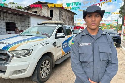 notícia: ‘É o meu primeiro grande desafio’, diz soldado recém-formado da PM sobre trabalhar na Festa de São Tiago