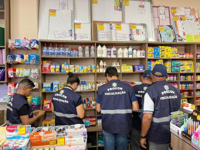 notícia: Operação ‘Volta às Aulas’: Procon e Ipem fiscalizam venda de material escolar em Macapá e Santana