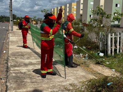 notícia: Governo do Amapá realiza serviços de manutenção no habitacional Miracema, em Macapá