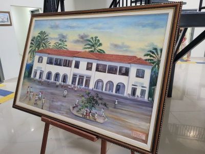 notícia: Profissionais e alunos do Cândido Portinari promovem exposição para homenagear a 'nova casa' entregue pelo Governo do Amapá