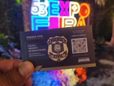 notícia: Na palma da mão: Polícia Civil lança serviço digital inédito durante a 53ª Expofeira do Amapá