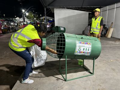 notícia: Governo do Estado coleta mais de duas toneladas de resíduos em 4 dias da 53ª Expofeira do Amapá