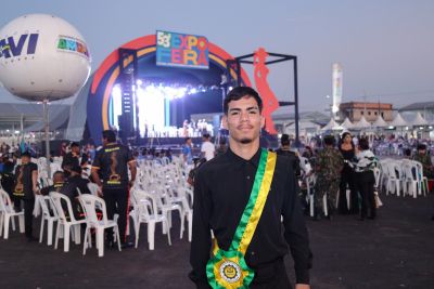 notícia: ‘Todo o esforço de vir do Oiapoque valeu a pena’, conta aluno em segundo dia do 5° Concurso de Bandas e Fanfarras na 53ª Expofeira do Amapá